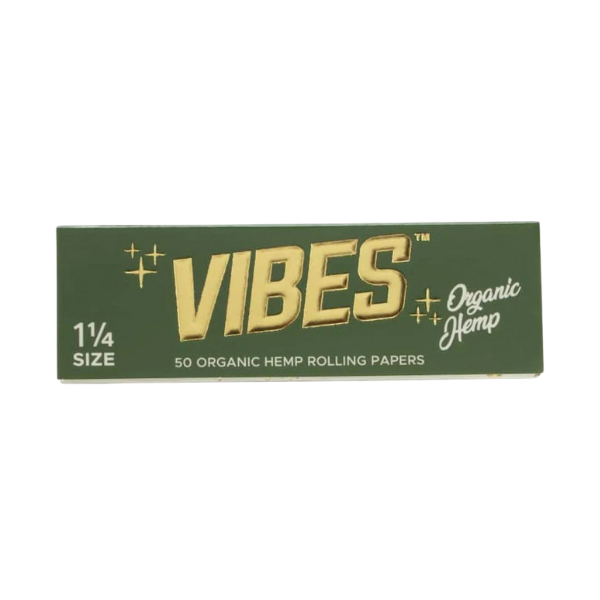 Vibes Papers Green Organic Hemp / 1 1/4 50pk WITH TIPS